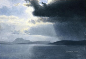 ハドソン川に迫る雷雨 ルミニズム アルバート・ビアシュタット Oil Paintings